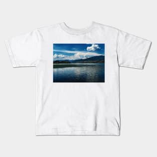 Photography color lake and sky Kids T-Shirt